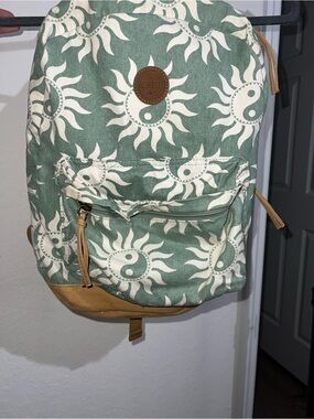 O'Neill Sage and White Sun Yin-Yang Canvas Backpack